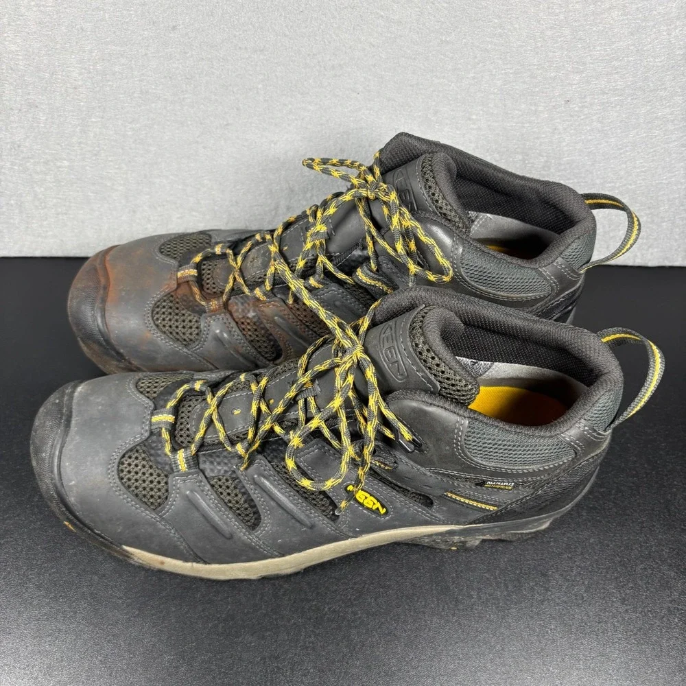 KEEN Lansing Mid Waterproof Steel Toe Hiking Work Boots Men's Size 15D Outdoor